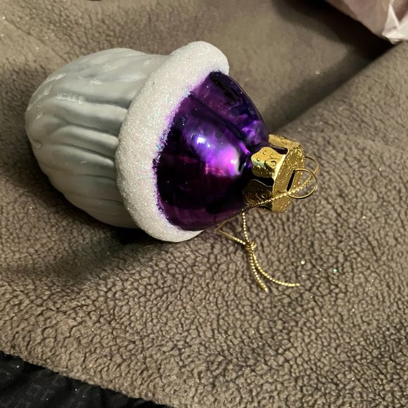 SET OF 4 GLASS CHRISTMAS SANTA CLAUS ORNAMENTS - Picture 13 of 13